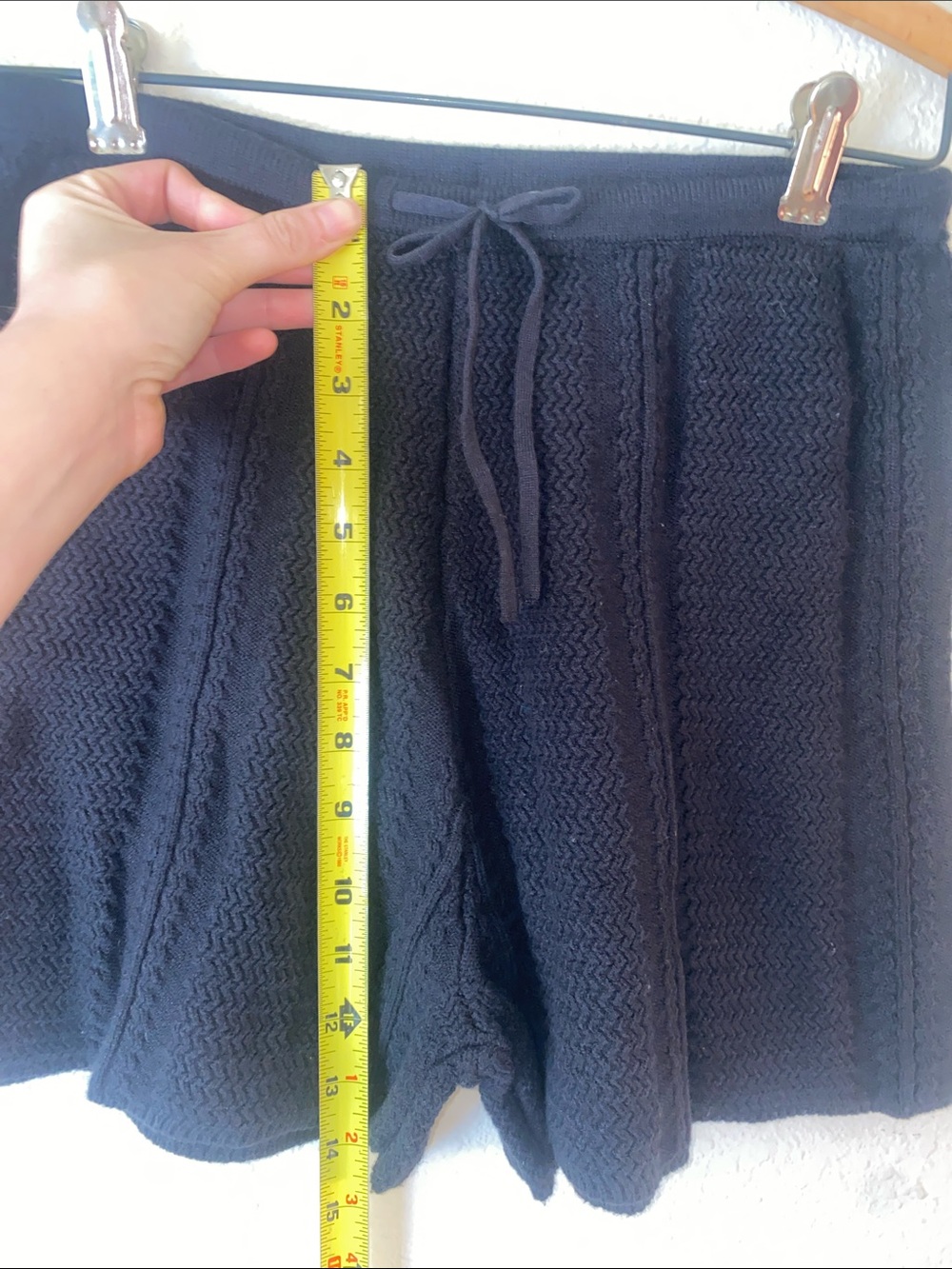 🎈NWT Black textured knit patterned shorts! - Picture 6 of 8